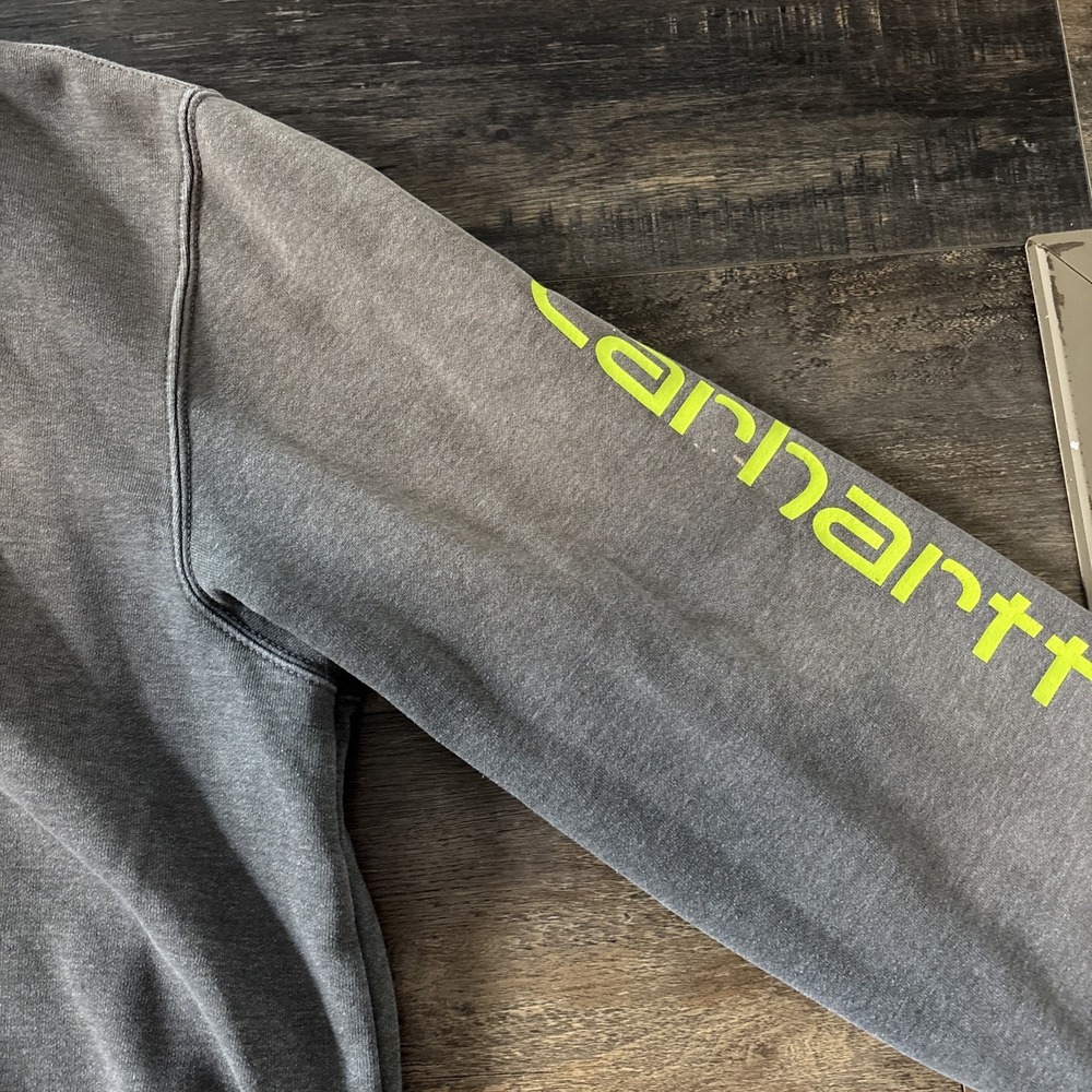 Carhartt Hoodie Mens Extra Large  XL Tall Original Fit Pullover Distressed - Picture 4 of 7
